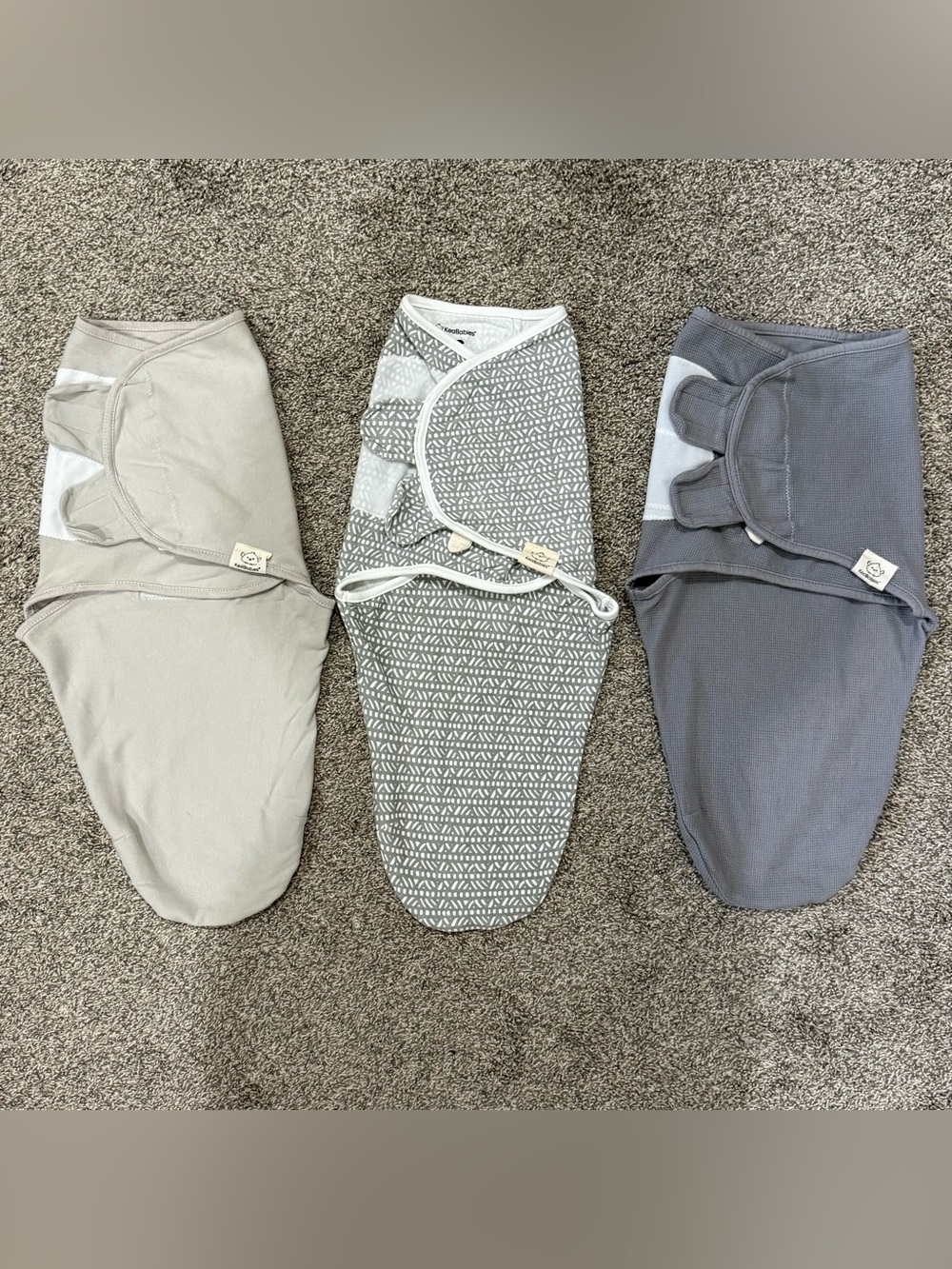 KeaBabies Swaddle Sacks 0-3M Neutral Nordic Organic Cotton Sleep 3pk Bundle